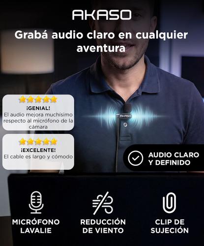 Micrófono Externo Akaso USB-C Cámara Acción Adaptador Micro USB - 1