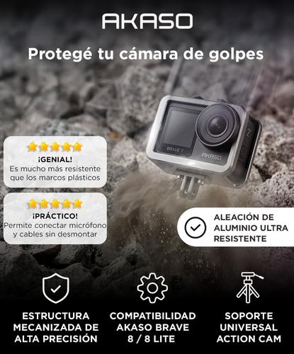 Marco Protector Cámara Akaso Brave 8 Aleación de Aluminio Acceso a Funciones - 1