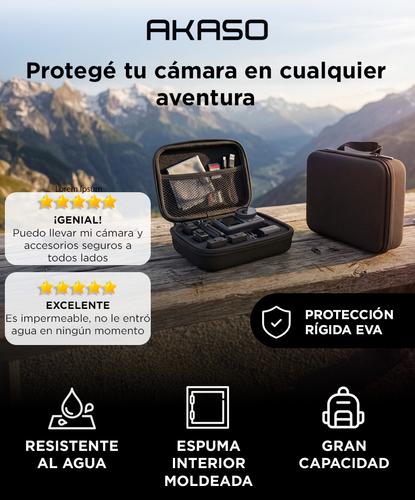 Estuche de Transporte Para Cámara Akaso Accesorios Impermeable Resistente a Golpes - 1
