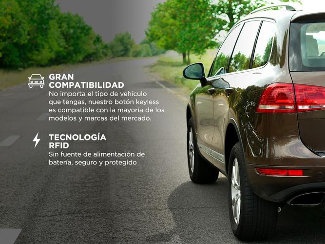 Kit Botón De Arranque Sin Llave Para Auto Keyless Acceso Manos Libres Universal - 3