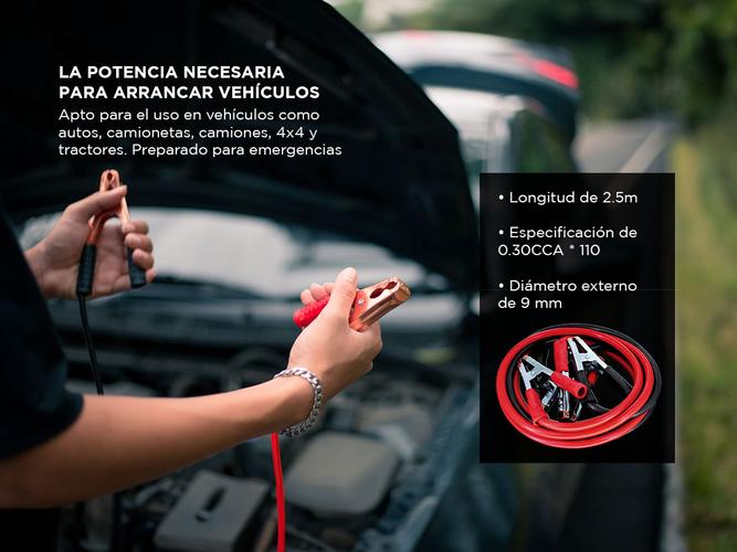 Cable puente 800ah Gadnic Para Batería Con Estuche Y Pinzas - 3