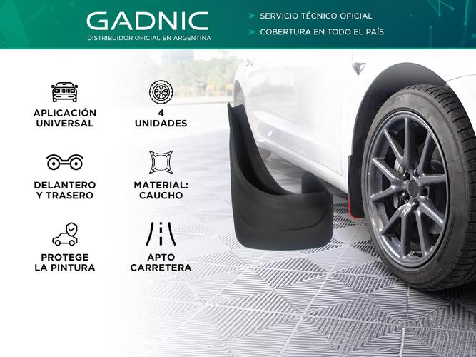 Juego X4 Barreros Rígidos Universales Gadnic FSX4-U Delanteros + Traseros - 1