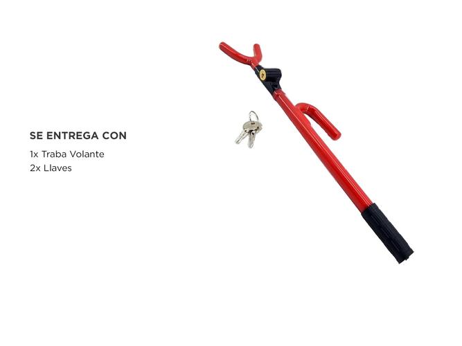 Traba Volante Gadnic Antirrobo Universal Para Auto Camioneta - 5