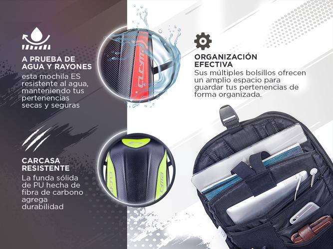 Mochila Para Moto Semi Rígida Cucyma CB-1908 Porta Casco Expandible - 2