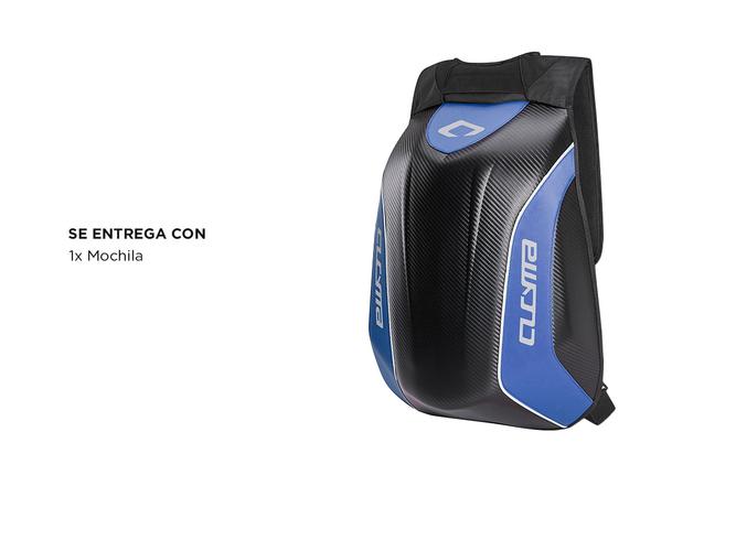 Mochila Para Moto Semi Rígida Cucyma CB-1908 Porta Casco Expandible - 4