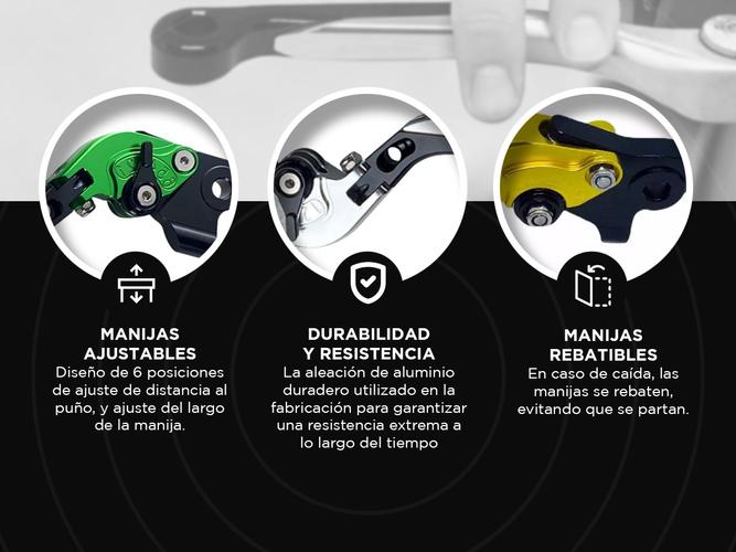 Manijas de Embrague y Freno Rebatibles Para Bajaj Dominar 400  250  NS - 2