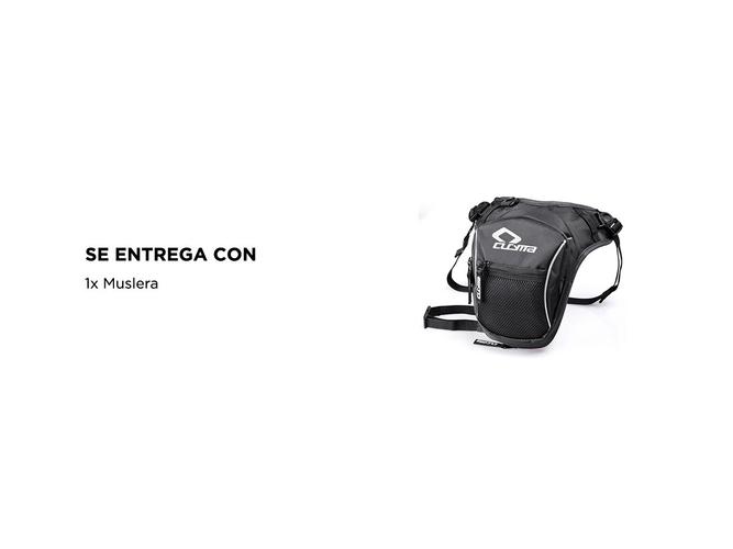 Muslera CUCYMA CB-1605 Expansible 2,8L a 4,6L Riñonera Táctica Para Moto - 5