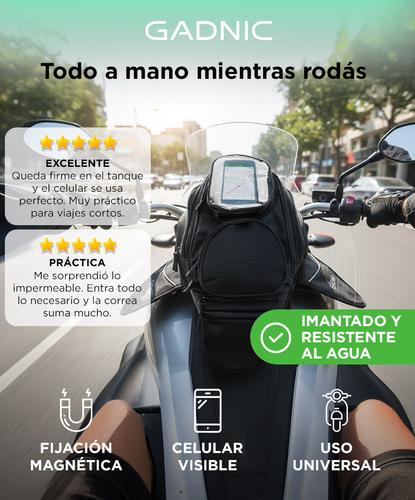 Bolso De Tanque Para Moto Gadnic TB500-S Magnético Con Compartimento Para Celular - 1