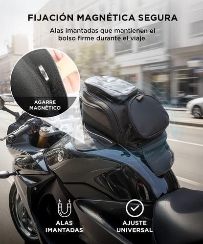 Bolso De Tanque Para Moto Gadnic TB500-S Magnético Con Compartimento Para Celular - 2