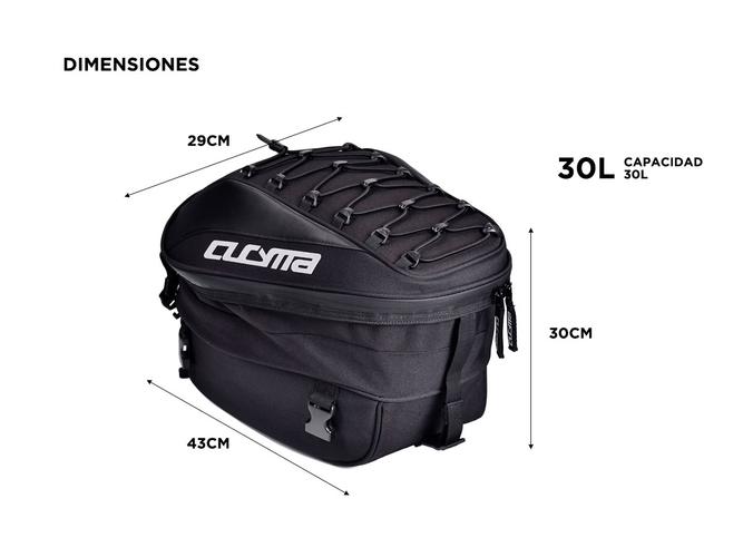 Bolso Trasero Para Moto Cucyma CB-20808 Mochila Porta Casco Semi Rígido Impermeable - 4