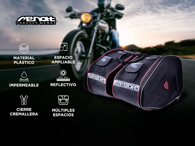 Alforjas Rígidas Impermeables y Expandibles MENAT MB-016 Para Moto - 1