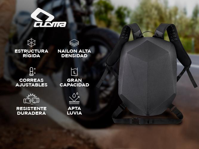 Mochila Semi Rígida Para Moto Cucyma CB-1907 Impermeable Portacasco - 1