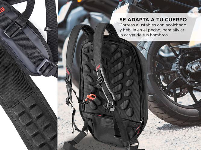 Mochila Semi Rígida Para Moto Cucyma CB-1907 Impermeable Portacasco - 2