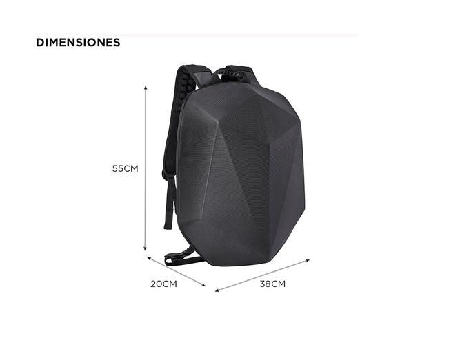 Mochila Semi Rígida Para Moto Cucyma CB-1907 Impermeable Portacasco - 4