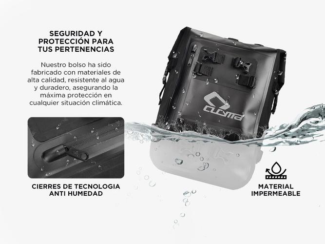 Bolso Trasero Moto y Mochila Cucyma 30 Litros Impermeable Modular Estanco - 3
