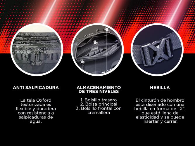 Riñonera Táctica Ideal Para Moto Cucyma CB-Z2205 Impermeable Múltiples Enganches - 2