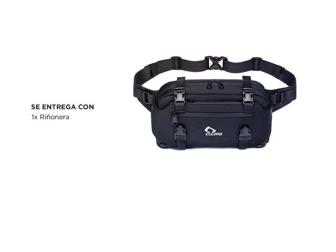 Riñonera Táctica Ideal Para Moto Bici Cucyma CB-Z2206 Impermeable Múltiples Enganches - 4