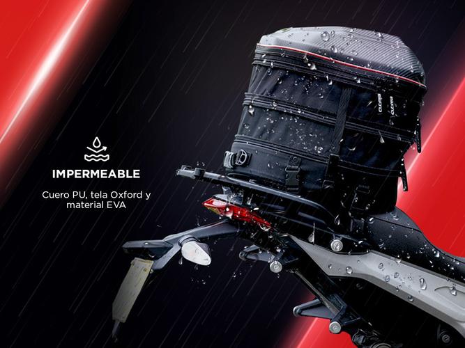 Bolso Trasero Para Moto Cucyma CB-1901 Mochila Porta Casco Semi Rígido Impermeable - 3