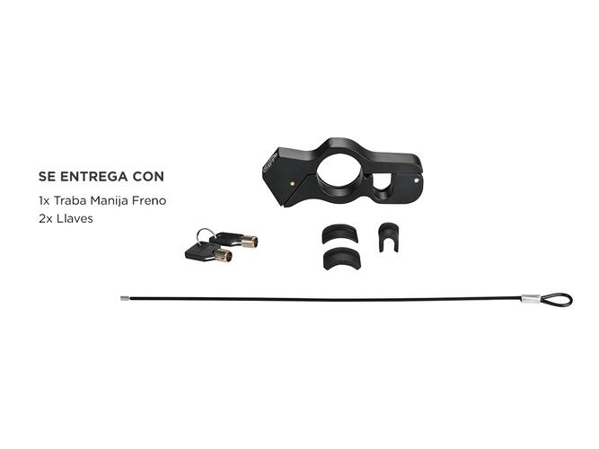 Traba Manija De Freno Para Moto Gadnic Candado Universal Aluminio Anodizado - 4