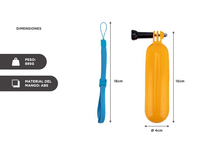 Mango Para Cámaras Gadnic Flotante Gopro Hero - 3