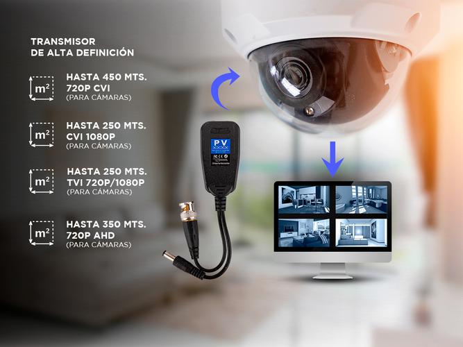 Trasmisor Balun pasivo de vídeo de alimentación Gadnic Datos Audio - 2