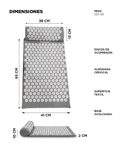 Colchoneta De Acupresión Gadnic Con Almohada Relajación Muscular Alivio Tensión Corporal - 5