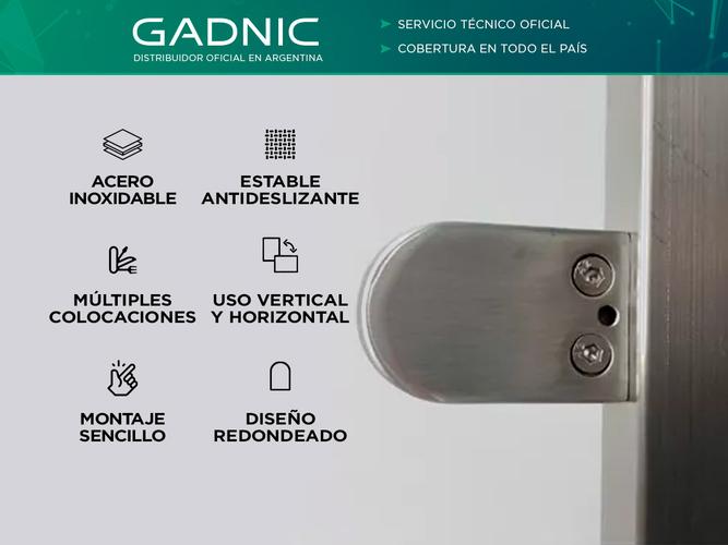 Clip Pinza Para Vidrio Gadnic Acero Inoxidable 10mm - 1