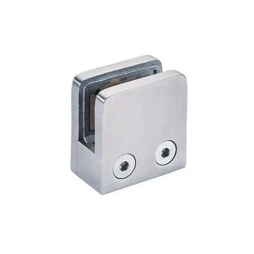 Clip Pinza Para Vidrio Gadnic Acero Inoxidable Base Plana - 0