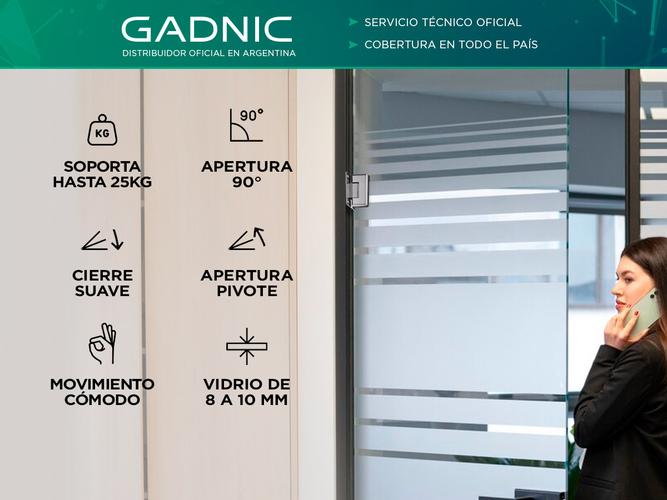 Bisagra Gadnic para Puerta de Vidrio - 1