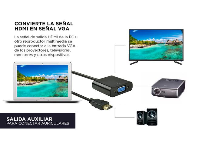 Cable Hdmi A Vga Adaptador Gadnic Conversor De Hdmi a Vga  - 2