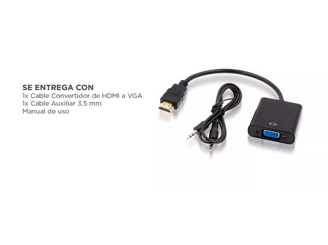 Cable Hdmi A Vga Adaptador Gadnic Conversor De Hdmi a Vga  - 4