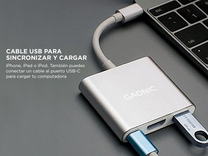 Adaptador Usb Gadnic Usb 3.0 Tipo C PC o Mac - 2