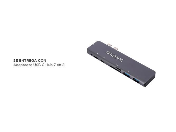 Adaptador USB C Hub Para Mac Apple 7 en 2 - 5