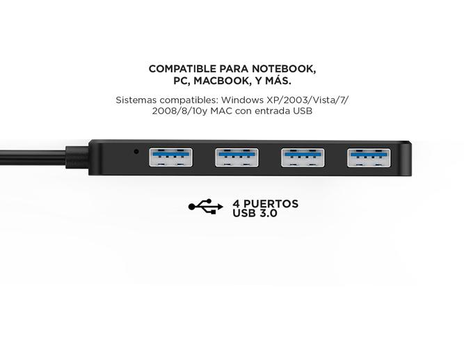 Adaptador Hub Gadnic 4 Puertos USb - 2