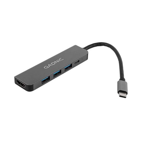 Adaptador USB C Hub Para Mac y Pc 4 en 1 Usb C - HDMI - Usb 3.0 - 0