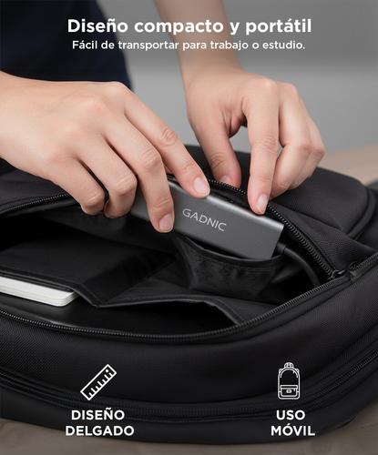 Adaptador USB C Hub Para Mac y Pc 4 en 1 Usb C - HDMI - Usb 3.0 - 4