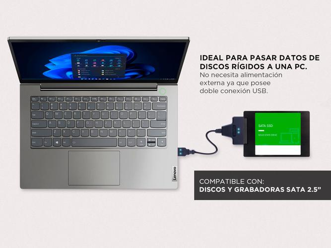 Cable Adaptador Usb 3.0 A Sata 2.5 Gadnic AD21V Disco Duro Unidad de Estado Sólido - 2