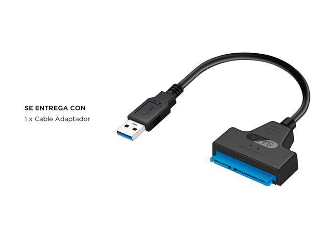 Cable Adaptador Usb 3.0 A Sata 2.5 Gadnic AD21V Disco Duro Unidad de Estado Sólido - 4