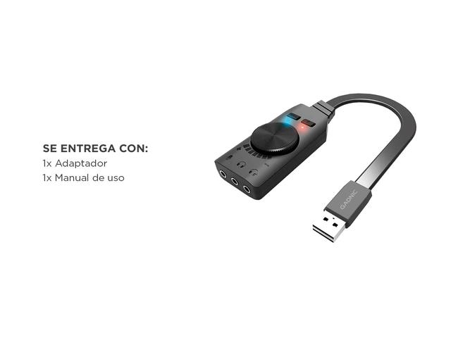 Placa Sonido USB GADNIC AD22V Usb Auxiliar Auricular Micrófono - 5