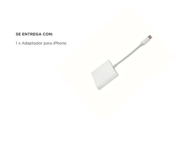 Adaptador para iPhone iPad Lightning Gadnic Usb Cámara Y Carga - 4