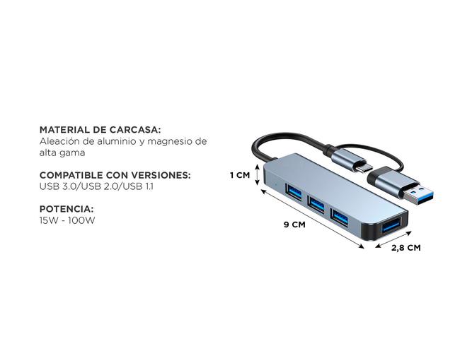 Adaptador USB-c 4 Puertos USB 30 Gadnic SYUE7 Multidispositivos - 3