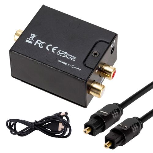 Conversor de Audio Gadnic de Digital a Analogico + Cable de 1mts - 0