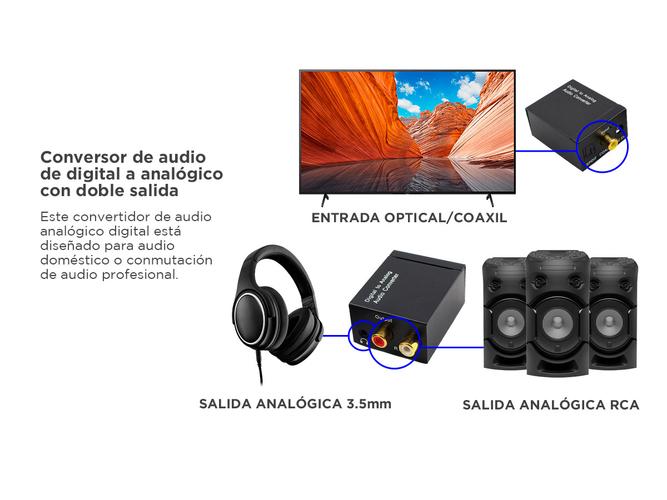 Conversor de Audio Gadnic de Digital a Analogico + Cable de 1mts - 2