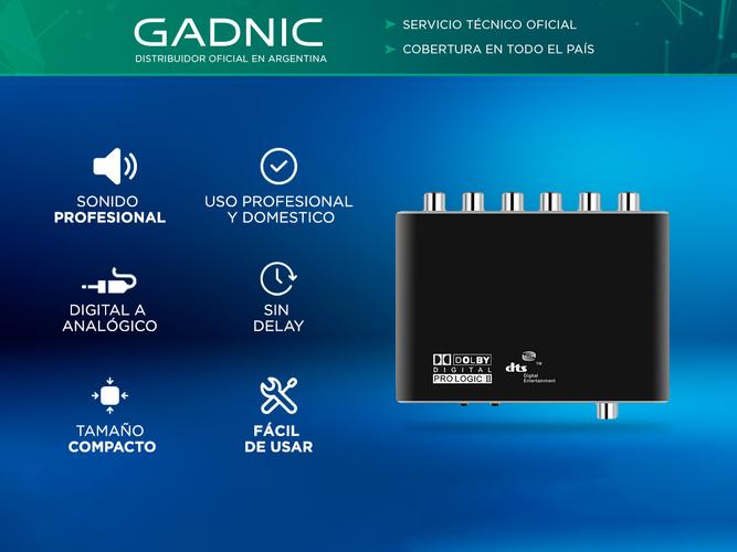 Convertidor de Audio Gadnic Decodificador Digital a Analógico  - 1