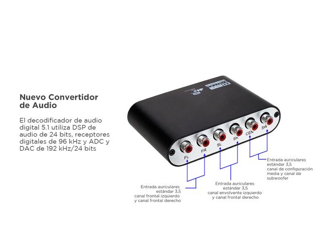 Convertidor de Audio Gadnic Decodificador Digital a Analógico  - 3