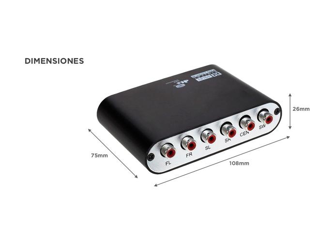 Convertidor de Audio Gadnic Decodificador Digital a Analógico  - 4