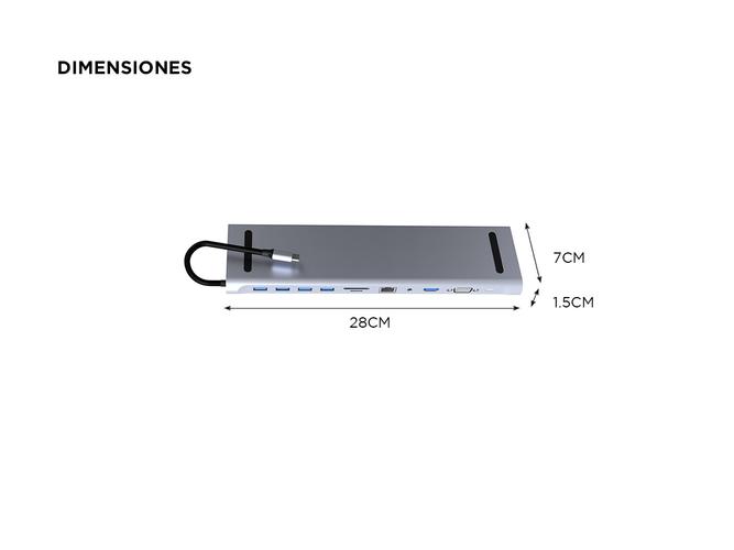 Adaptador Hub Gadnic 11 Puertos Para Mac y Pc - 4