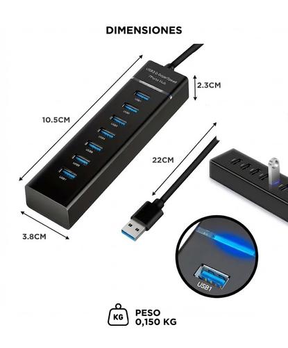 Hub Multipuerto Gadnic USB 7 Puertos Alta Velocidad  - 5