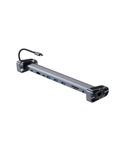 Hub USB C Gadnic ConnectPro10X  Adaptador 10 en 1 HDMI 4K - 6