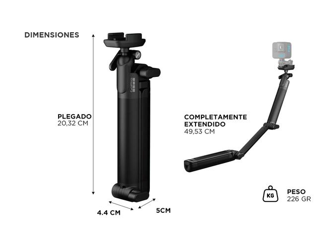 Trípode 3 Way 2.0 GoPro 3En1 - 5
